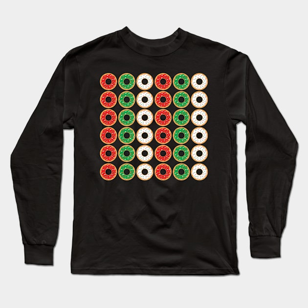 Christmas Donuts (Vertical) Long Sleeve T-Shirt by ShawnIZJack13